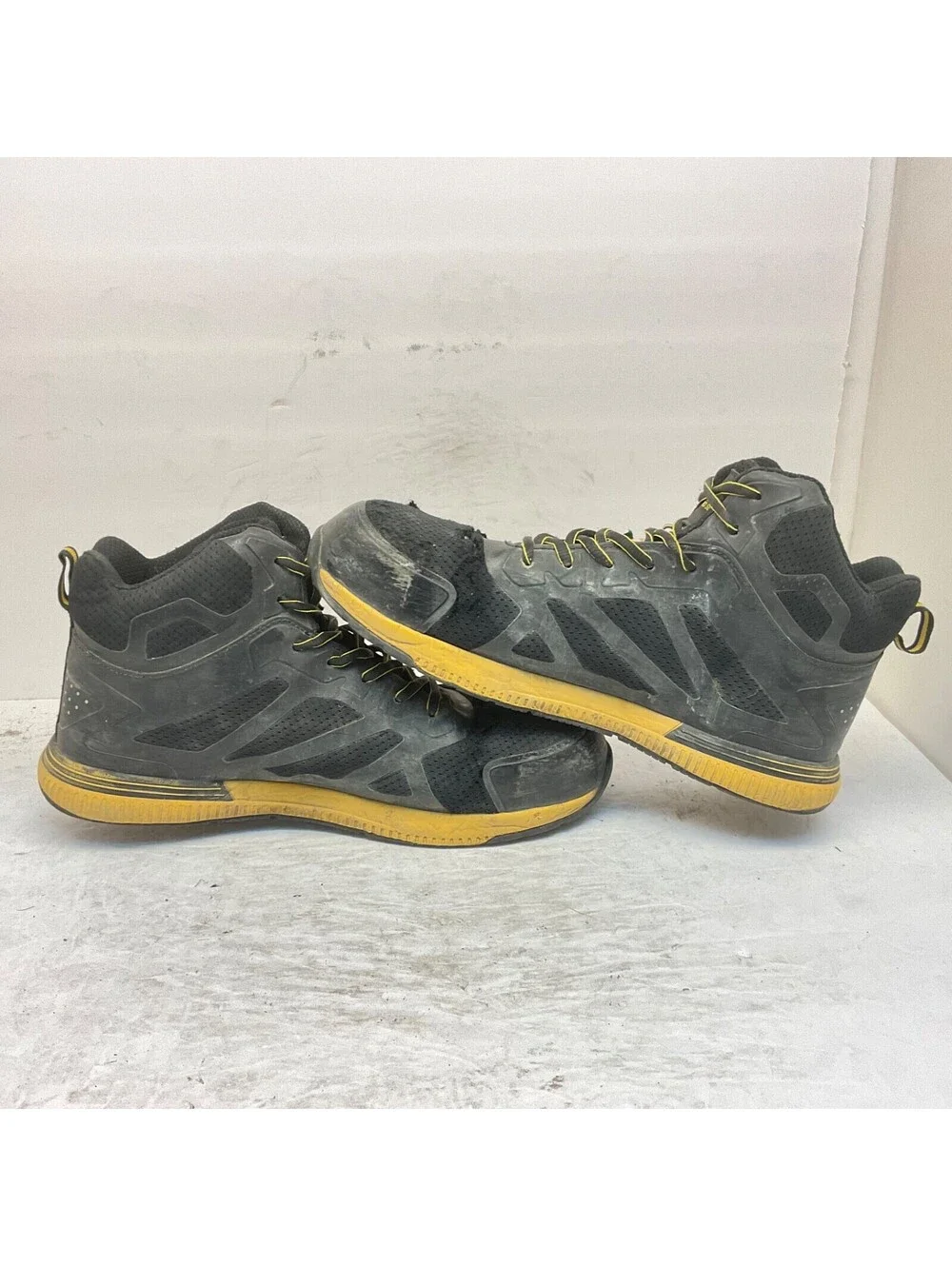 Dakota Men's Mid-Cut CTCP Athletic Safety Shoes 3822 Black/Yellow Size 12M